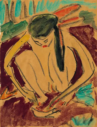 Crouching Girl Ernst Ludwig Kirchner